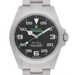 ROLEX ロレックス ウォッチ エアキング 時計 126900 腕時計_x000D_
 ステンレススチール ブラック 自動巻き ブラック文字盤 メンズ【中古】431 126900 ブラック ROLEX（ロレックス）エアキング 中古 | 東京・大阪の