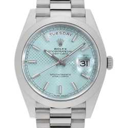 118296 ROLEX（ロレックス） デイデイト ラグダイヤ アイスブルー