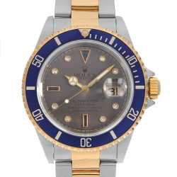 16613SG シャンパン ROLEX（ロレックス）サブマリーナ デイト 8Pダイヤ