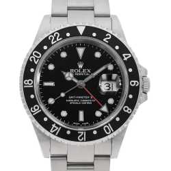 16710 ブラック ROLEX（ロレックス）GMTマスターII 赤黒ベゼル 中古