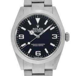 ROLEX 自動巻き腕時計 14270 14270 ブラック ROLEX（ロレックス）エクスプローラーI 中古