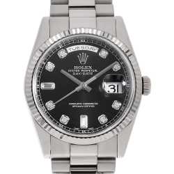 アキ（ご本人様以外購入不可） 118239A ブラック ROLEX（ロレックス）デイデイト 中古 | 東京