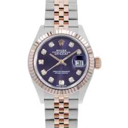 279171G ROLEX（ロレックス） デイトジャスト28 10Pダイヤ パープル