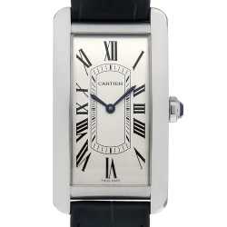 W2603356 シルバー Cartier（カルティエ）タンクアメリカン クロノリ