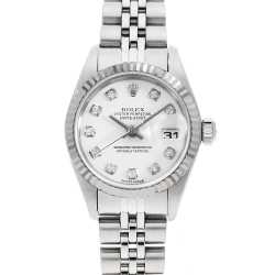 ロレックス デイトジャスト 10Pダイヤ 79174G ハバナ F番 レディース 中古 腕時計 ROLEX】ロレックス『デイトジャスト 10Pダイヤ』79174NG F番'04年頃製