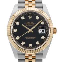 69173G ブラック ROLEX（ロレックス）デイトジャスト 10Pダイヤ 中古