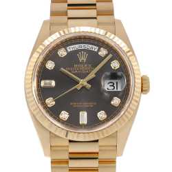 128349RBR ブルー ROLEX（ロレックス）デイデイト36 ベゼルダイヤ 中古