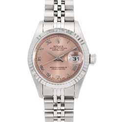 ロレックス デイトジャスト 69174 ピンク ローマ T番 レディース 中古 腕時計 69174 ピンク ROLEX（ロレックス）デイトジャスト 中古 | 東京・大阪の