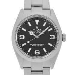 ROLEXロレックス オイスターパーペチュアル124300 純正ブラック文字盤