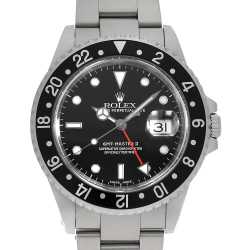 16710 ブラック ROLEX（ロレックス）GMTマスターII 赤黒ベゼル 中古
