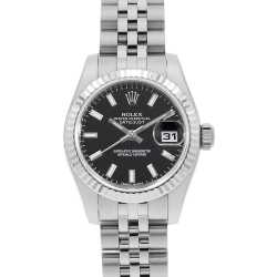 ロレックス デイトジャスト 179174 シルバー バー 5列 ジュビリーブレス ランダム番 レディース 中古 腕時計 ROLEX - ロレックス デイトジャスト 179174 シルバー バー 5列
