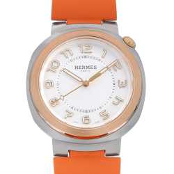 エルメス ナンタケット PM 29mm ダイヤ NA2.133 レディース 中古 腕時計 NA2.133 ネイビー HERMES（エルメス）ナンタケット PM 29mm ダイヤ
