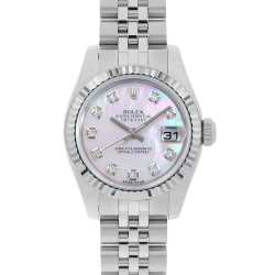 69173G ホワイト ROLEX（ロレックス）デイトジャスト 10Pダイヤ 中古