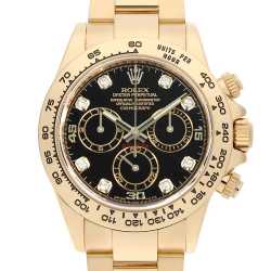 海外販促品 ROLEX コスモグラフ　デイトナ　大型掛け時計　ゴールド/ブラック 116508G ブラック ROLEX（ロレックス）コスモグラフ デイトナ 8Pダイヤ