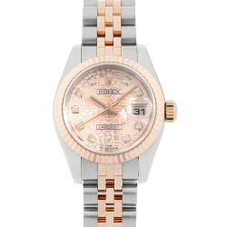179384 ピンク ROLEX（ロレックス）デイトジャスト ベゼルダイヤ 中古
