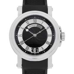 Breguetブレゲ マリーンⅡ 5817 ラバーベルト 黒 5817ST/92/5V8 ブラック Breguet（ブレゲ）マリーンIIラージデイト