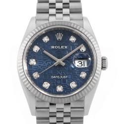 126234G ブルー ROLEX（ロレックス）デイトジャスト36 10Pダイヤ
