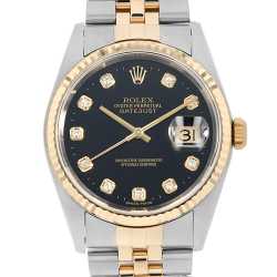 116234G ブラック ROLEX（ロレックス）デイトジャスト 10Pダイヤ