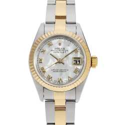 69173G ブラック ROLEX（ロレックス）デイトジャスト 10Pダイヤ