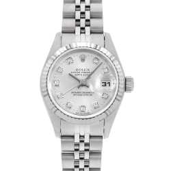 69179G シルバー ROLEX（ロレックス）デイトジャスト 10Pダイヤ 中古