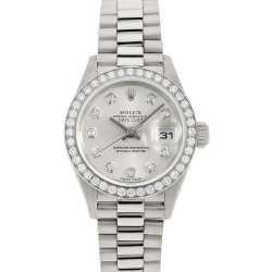 179384G ロレックス(ROLEX) デイトジャスト ベゼルダイヤ シルバー