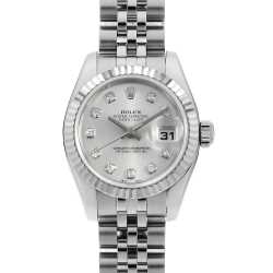 179174G シルバー ROLEX（ロレックス）デイトジャスト 10Pダイヤ 中古