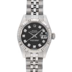 179174G シルバー ROLEX（ロレックス）デイトジャスト 10Pダイヤ 中古 