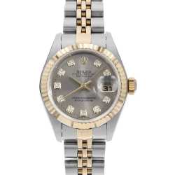 79173NG ブラックシェル ROLEX（ロレックス）デイトジャスト 10Pダイヤ