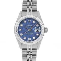 ROLEX ロレックス 79174G デイトジャスト 10P ダイヤモンド ブルーグラデーション 腕時計 SS SS K18WG レディース [中古] ROLEX ロレックス 79174G デイトジャスト 10P ダイヤモンド ブルー