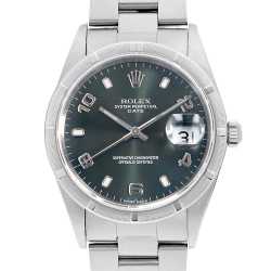 15210 ブラック ROLEX（ロレックス）オイスターパーペチュアル デイト