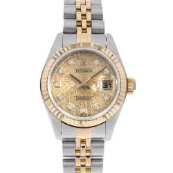 69173G シャンパン ROLEX（ロレックス）デイトジャスト 10Pダイヤ 中古