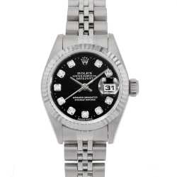 値下げロレックス　デイトジャスト　10pダイヤ　人気のブラック 新品)ROLEX ロレックス デイトジャスト 41 ブラック 126334G 10Pダイヤ
