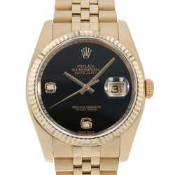 ROLEX ロレックス 179383G デイトジャスト10P ベゼル ダイヤモンド メテオライト 腕時計 K18YG SSxK18YG ダイヤモンド レディース [中古] 179383G メテオライト ROLEX（ロレックス）デイトジャスト ベゼル