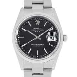15210 ブラック ROLEX（ロレックス）オイスターパーペチュアル デイト