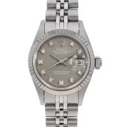 69174G シルバー ROLEX（ロレックス）デイトジャスト 10Pダイヤ 中古