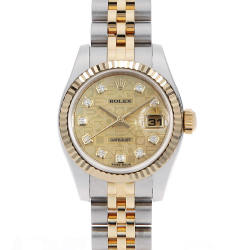 ROLEX ロレックス 179383G デイトジャスト10P ベゼル ダイヤモンド メテオライト 腕時計 K18YG SSxK18YG ダイヤモンド レディース [中古] 179383G メテオライト ROLEX（ロレックス）デイトジャスト ベゼル