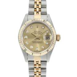 69173G シャンパン ROLEX（ロレックス）デイトジャスト 10Pダイヤ 中古