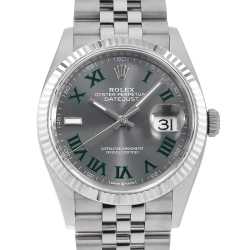 ロレックス　デイトジャスト79173G グレー 10Pダイヤ ジュビリーブレス 79173G グレープリントコンピューター ROLEX（ロレックス
