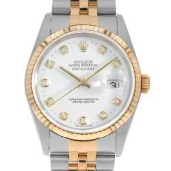 16233G シャンパン ROLEX（ロレックス）デイトジャスト 10Pダイヤ 中古