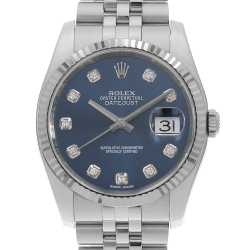 126334G ブラック ROLEX（ロレックス）デイトジャスト41 10Pダイヤ