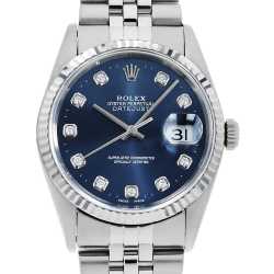 124200 ブルー/バー ROLEX（ロレックス） オイスターパーペチュアル