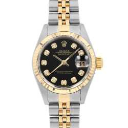 79173G ブルー ROLEX（ロレックス）デイトジャスト 10Pダイヤ 中古