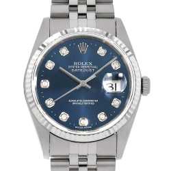 16234G シルバー ROLEX（ロレックス）デイトジャスト 10Pダイヤ 中古