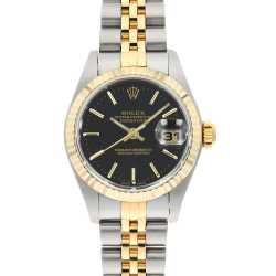 79173G ブラック ROLEX（ロレックス）デイトジャスト 10Pダイヤ 中古
