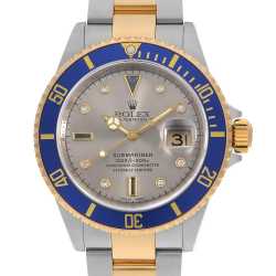 16613SG シャンパン ROLEX（ロレックス）サブマリーナ デイト 8Pダイヤ
