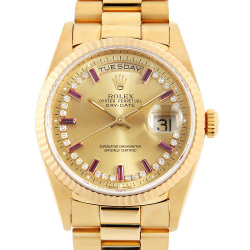 14233 ROLEX（ロレックス） オイスターパーペチュアル ブルー/バー