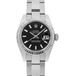 69173G ブラック ROLEX（ロレックス）デイトジャスト 10Pダイヤ 中古