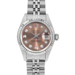 79174G ブルー ROLEX（ロレックス）デイトジャスト 10Pダイヤ 中古