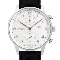 IWC ポルトギーゼクロノグラフ IW371447 SS 自動巻【中古】 IWC ポルトギーゼ クロノグラフ IW371447 ブラック メンズ 時計 【中古