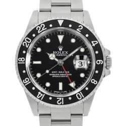 16710 ブラック ROLEX（ロレックス）GMTマスターII 赤黒ベゼル 中古